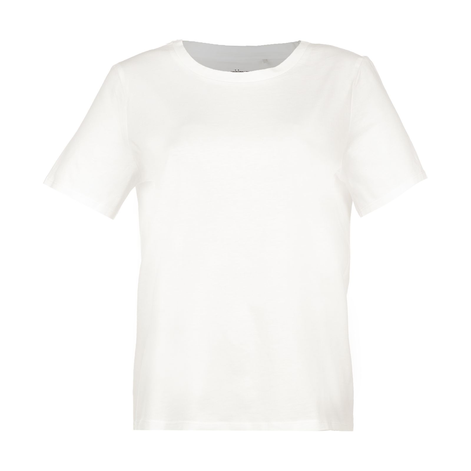 تی شرت نخی یقه گرد زنانه Kimma - مینیموم - سفيد - 1
