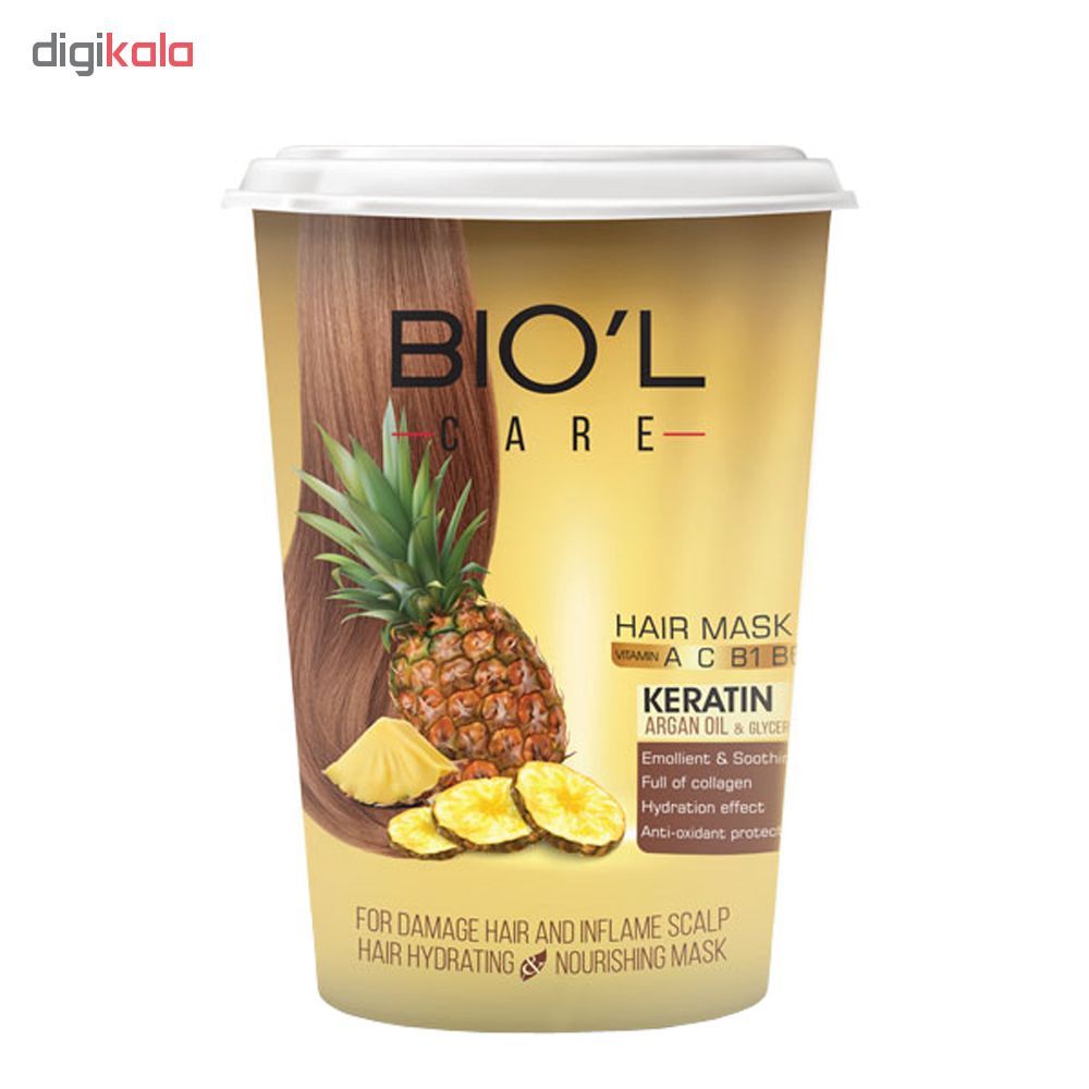 ماسک مو بیول سری Vitality مدل pineapple حجم 500 میلی لیتر -  - 2