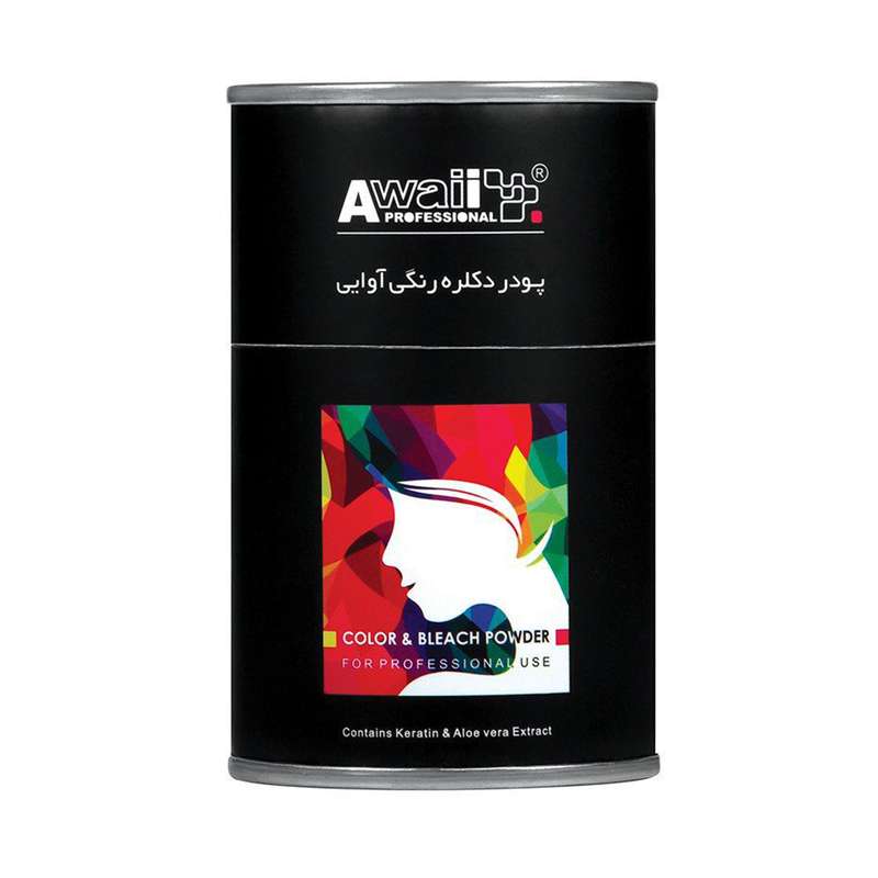 پودر دکلره رنگی آوایی مدل ABL وزن 50 گرم رنگ بلوند خاکستری