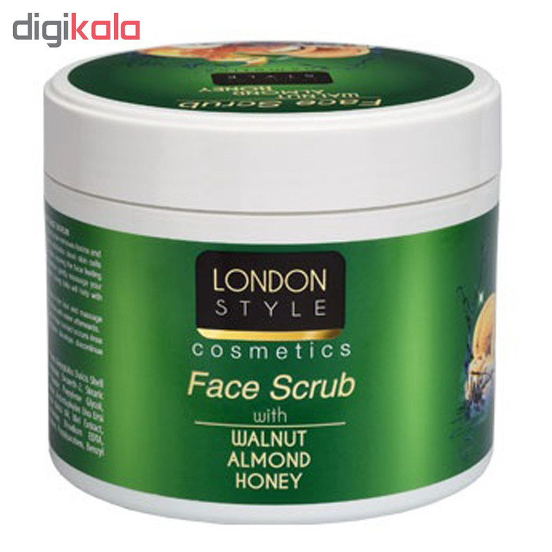 کرم لایه بردار پوست لندن استایل مدل Walnut & Honey حجم 300 میلی لیتر