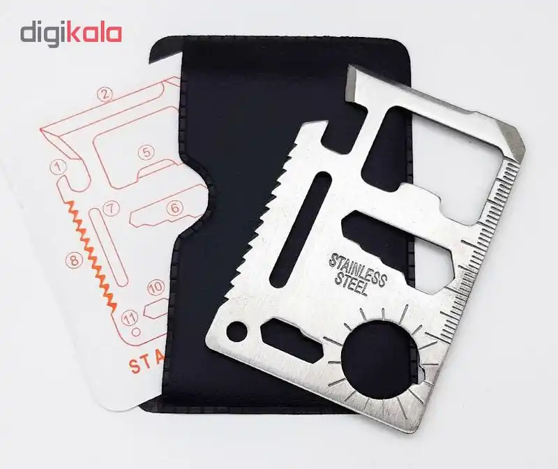 پک چاقو کارتی مدل سینکلر به همراه ابزار چند کاره مدل STE102