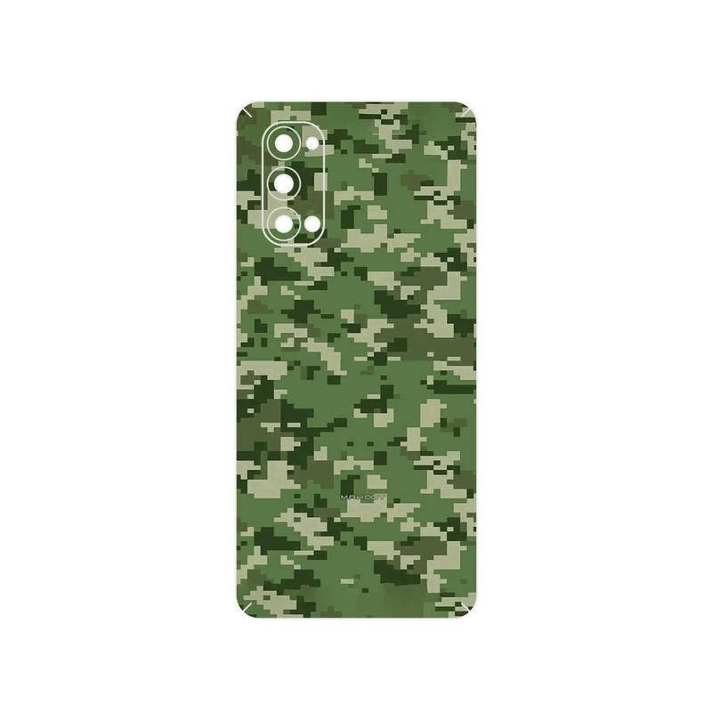 برچسب پوششی ماهوت مدل Army_Green_Pixel مناسب برای گوشی موبایل اپو Reno4 Pro 5G