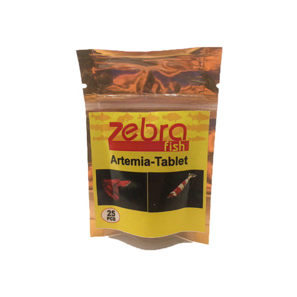 غذای ماهی زبرا مدل Artemia-Tablet بسته 25 عددی 