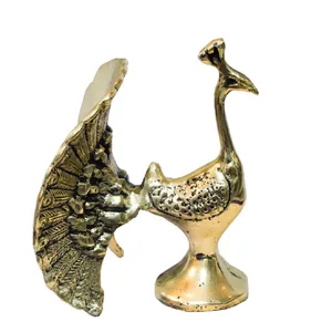  Bronze peacock statue