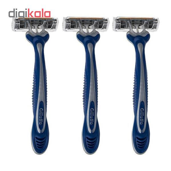 خود تراش ژیلت مدل Blue 3 مجموعه 3 عددی خود تراش ژیلت مدل Blue 3 مجموعه 3 عددی