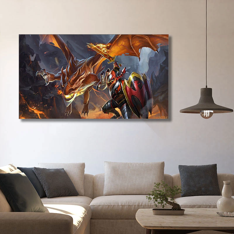 تابلو شاسی گالری استاربوی طرح Dragon Knight مدل Dota 2 کد 0131