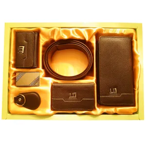 ست هدیه مردانه قهوه ای مدل D2