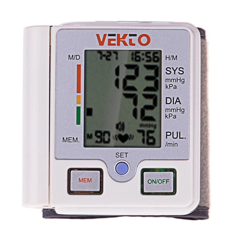 فشارسنج دیجیتال مچی وکتو مدل VT-800B8S به همراه ترمومتر دیجیتال