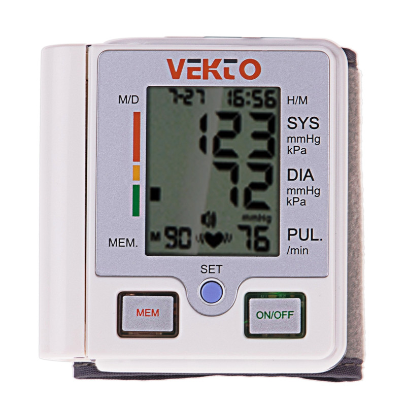 فشارسنج دیجیتال مچی وکتو مدل VT-800B8S به همراه ترمومتر دیجیتال