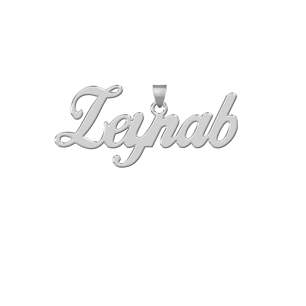 آویز گردنبند نقره زنانه ترمه 1طرح زینب کد L76