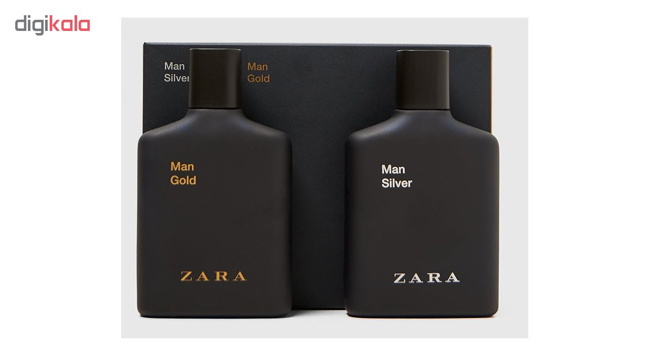 ادو پرفیوم مردانه زارا مدل Man Silver حجم 100 میلی لیتر به همراه ادو پرفیوم مردانه زارا مدل Man Gold