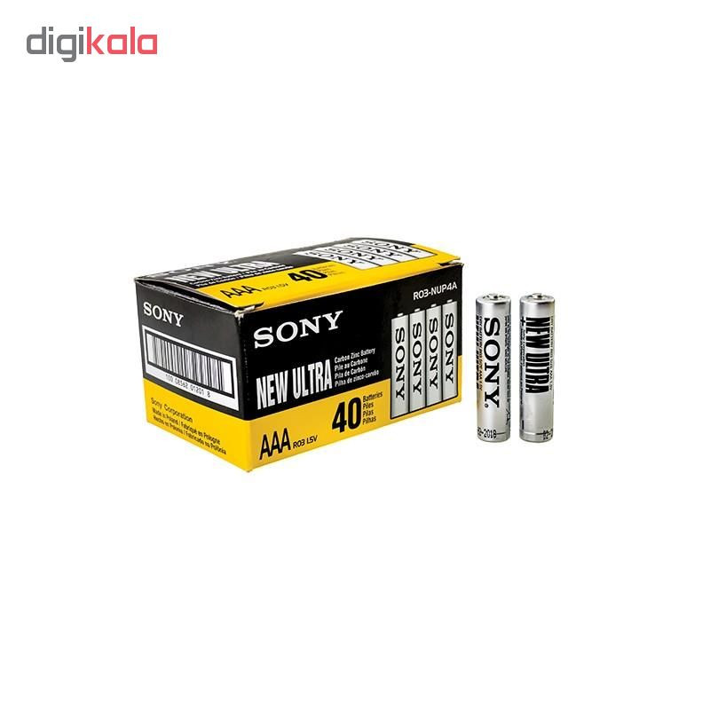 باتری نیم قلمی سونی مدل New Ultra بسته 40 عددی