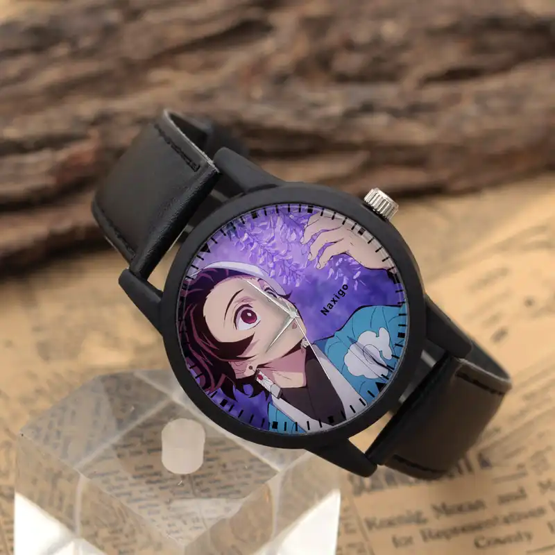ساعت مچی عقربه ای ناکسیگو مدل انیمه Demon Slayer کد LF6844
