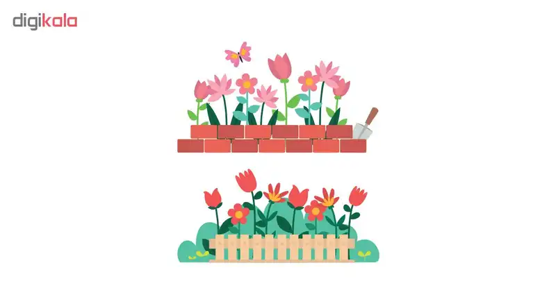 استیکر کلید پریز گراسیپا مدل Garden مجموعه 2 عددی