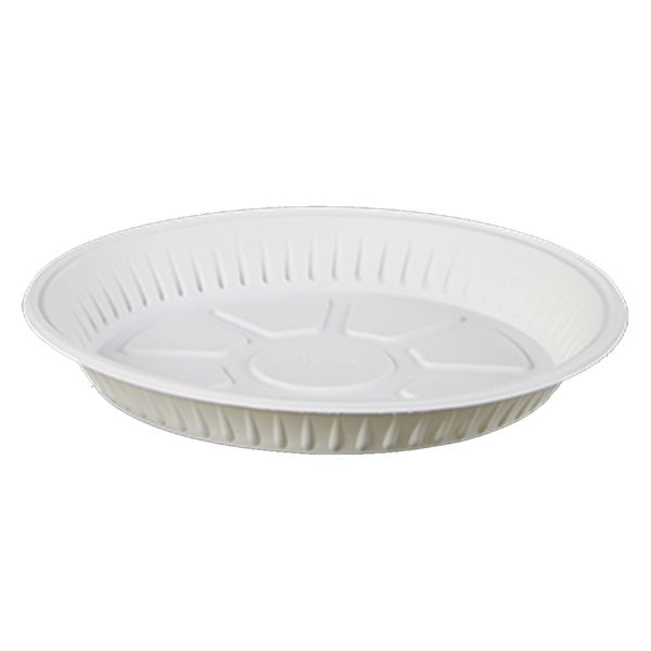 بشقاب یکبار مصرف گیاهی آملون مدل AML-BSH12 بسته 12 عددی