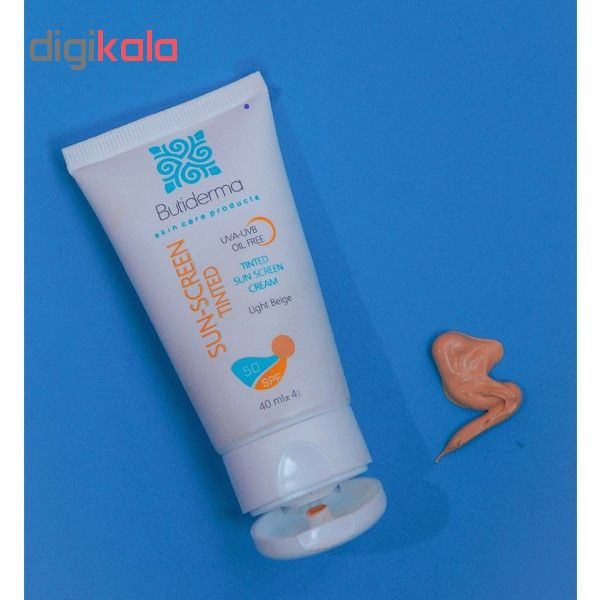 کرم ضدآفتاب بیوتی درما مدل Light Beige حجم 40 میلی لیتر