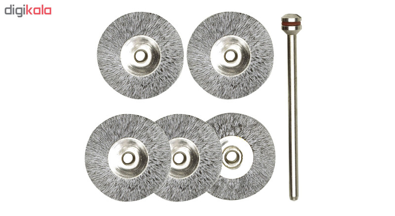 مجموعه 6 عددی برس فولادی پروکسون کد 28952