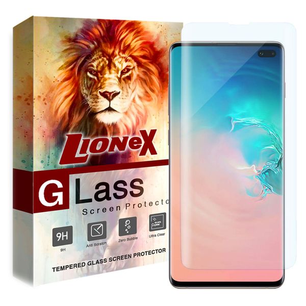 محافظ صفحه نمایش UV Light لایونکس مدل LSP مناسب برای گوشی موبایل سامسونگ Galaxy S10 Plus محافظ صفحه نمایش UV Light لایونکس مدل LSP مناسب برای گوشی موبایل سامسونگ Galaxy S10 Plus
