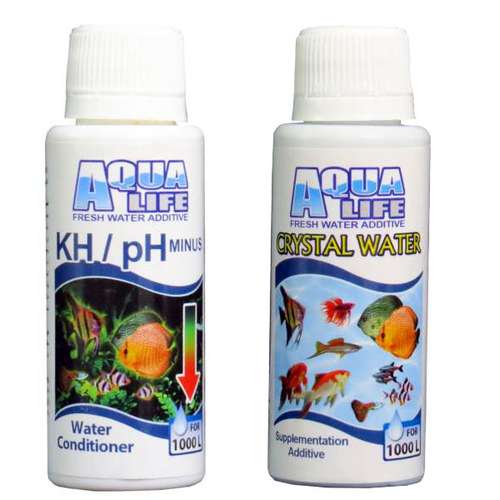 محلول شفاف کننده آب آکواریوم آکوالایف مدل 7Daryaحجم 100میلی لیتر به همراه محلول کاهنده کربنات