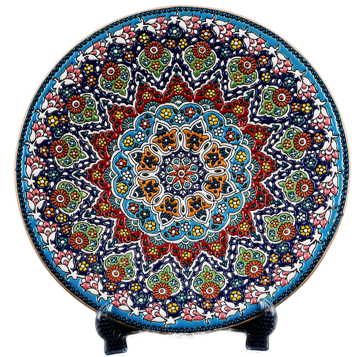 بشقاب میناکاری سایز 30 کد C-101