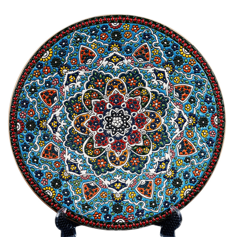بشقاب میناکاری سایز 30 کد C-102