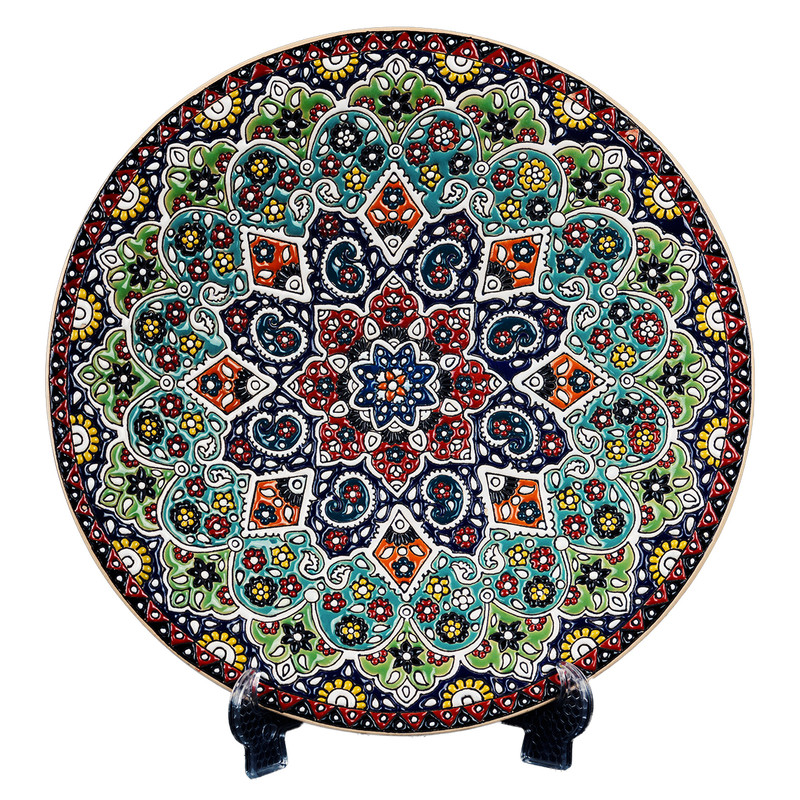 بشقاب میناکاری سایز 30 کد C-103