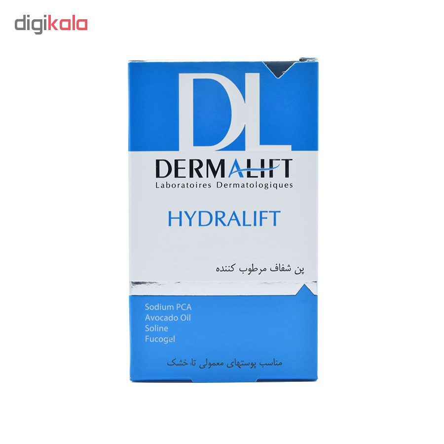 پن شفاف مرطوب کننده درمالیفت مدل Hydralift وزن 100 گرم