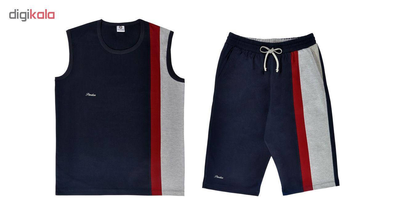 ست تاپ و شلوارک مردانه پندار مدل B603 -C4