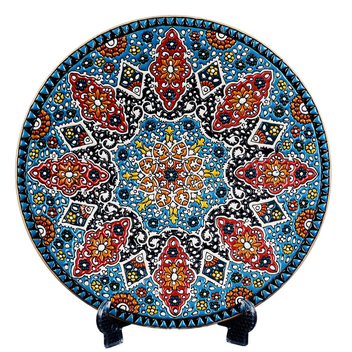 بشقاب میناکاری سایز 30 کد C-106