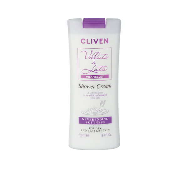 کرم شستشو بدن کلیون مدل MILK VELVET حجم 250 میلی لیتر