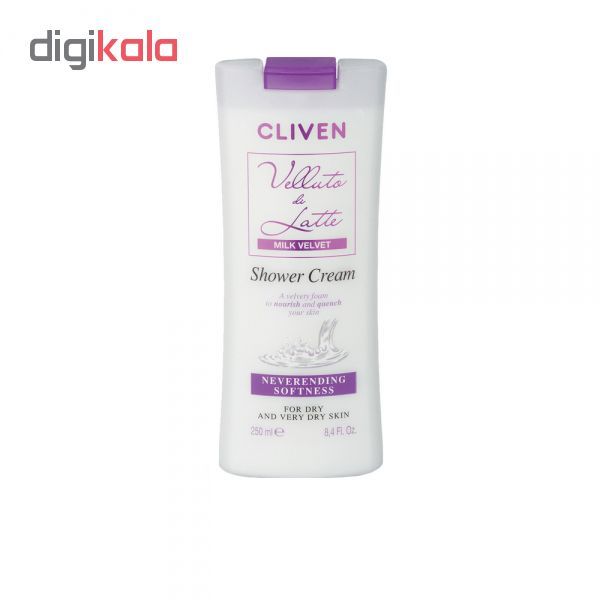 کرم شستشو بدن کلیون مدل MILK VELVET حجم 250 میلی لیتر main 1 1