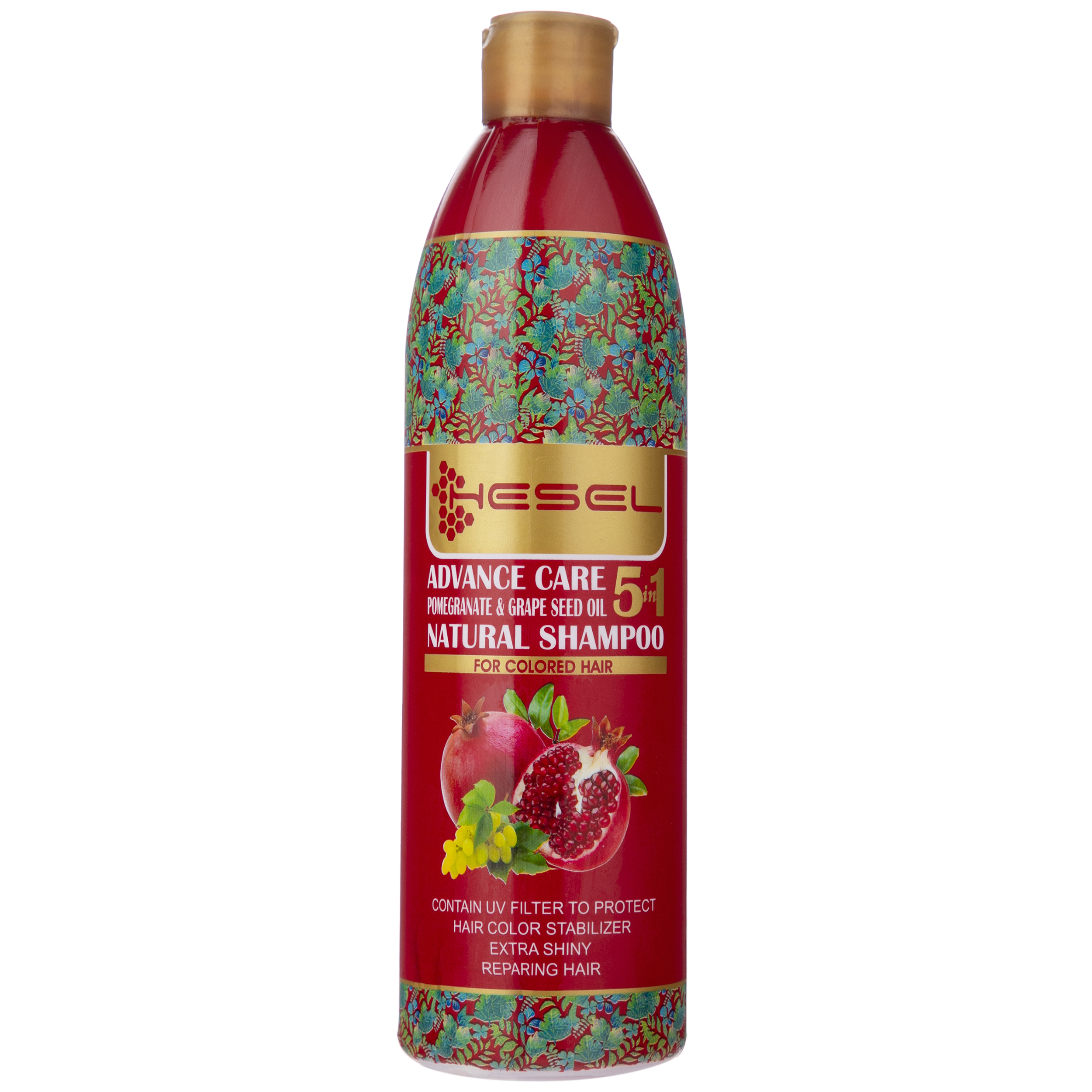 شامپو گیاهی هسل مدل Pomegranate حجم 400 میلی لیتر