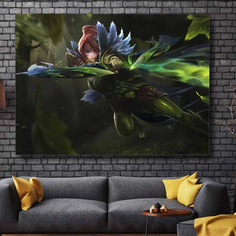 تابلو شاسی گالری استاربوی طرح Wind Ranger مدل Dota 2 کد 057