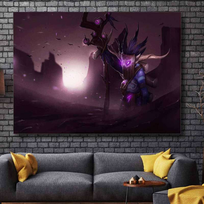 تابلو شاسی گالری استاربوی طرح Witch Doctor مدل Dota 2 کد 046