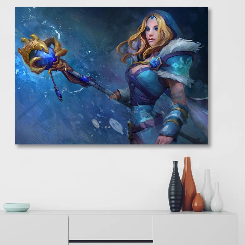 تابلو شاسی گالری استاربوی طرح Crystal Maiden مدل Dota 2 کد 038