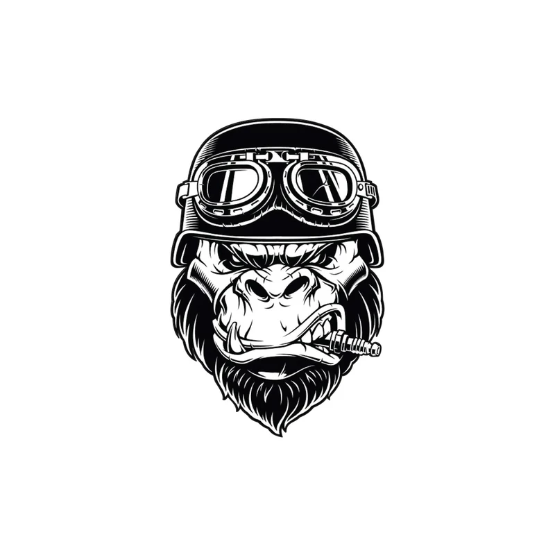 برچسب بدنه خودرو طرح Monkey کد 01