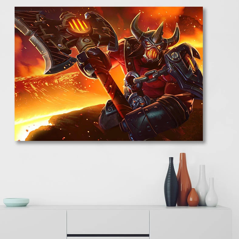 تابلو شاسی گالری استاربوی طرح Axe مدل Dota 2 کد 036