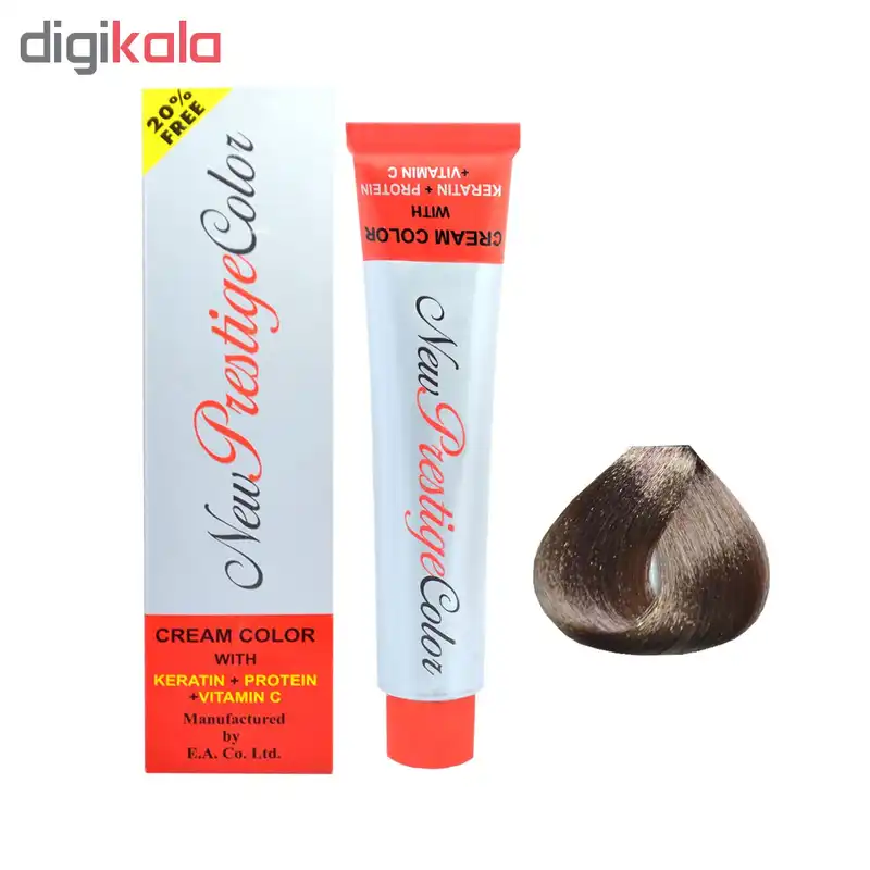 رنگ مو نیو پرستیژ کالر شماره 6.5 حجم 120 میلی لیتر رنگ بلوند طلایی تیره