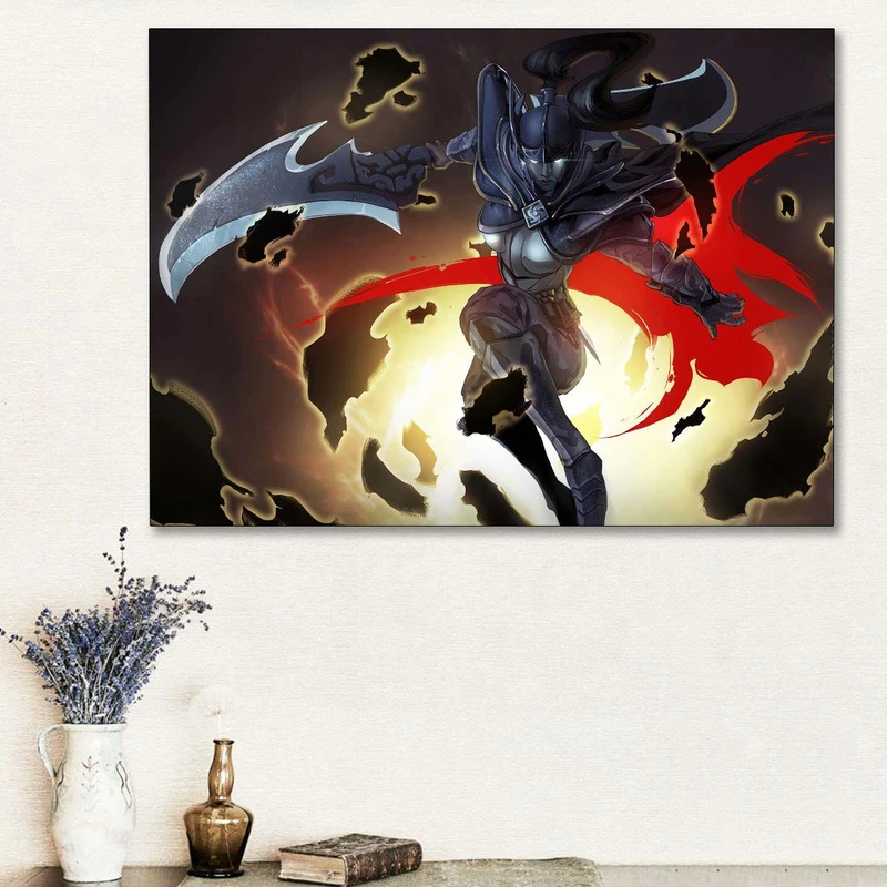 تابلو شاسی گالری استاربوی طرح Phantom Assassin مدل Dota 2 کد 02