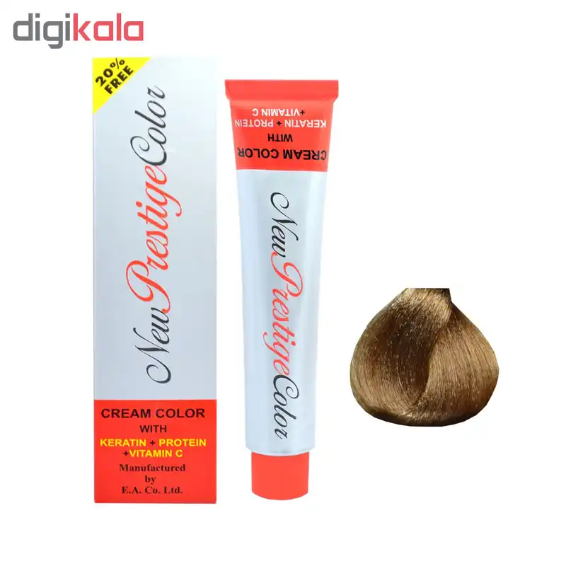 رنگ مو نیو پرستیژ کالر شماره 7.5 حجم 120 میلی لیتر رنگ بلوند طلایی متوسط