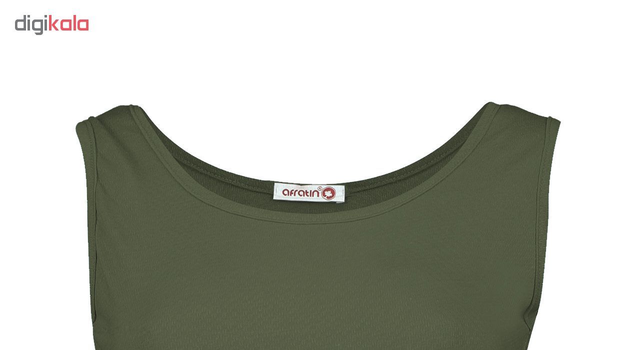 پیراهن زنانه افراتین کد 9641-3 رنگ یشمی -  - 3