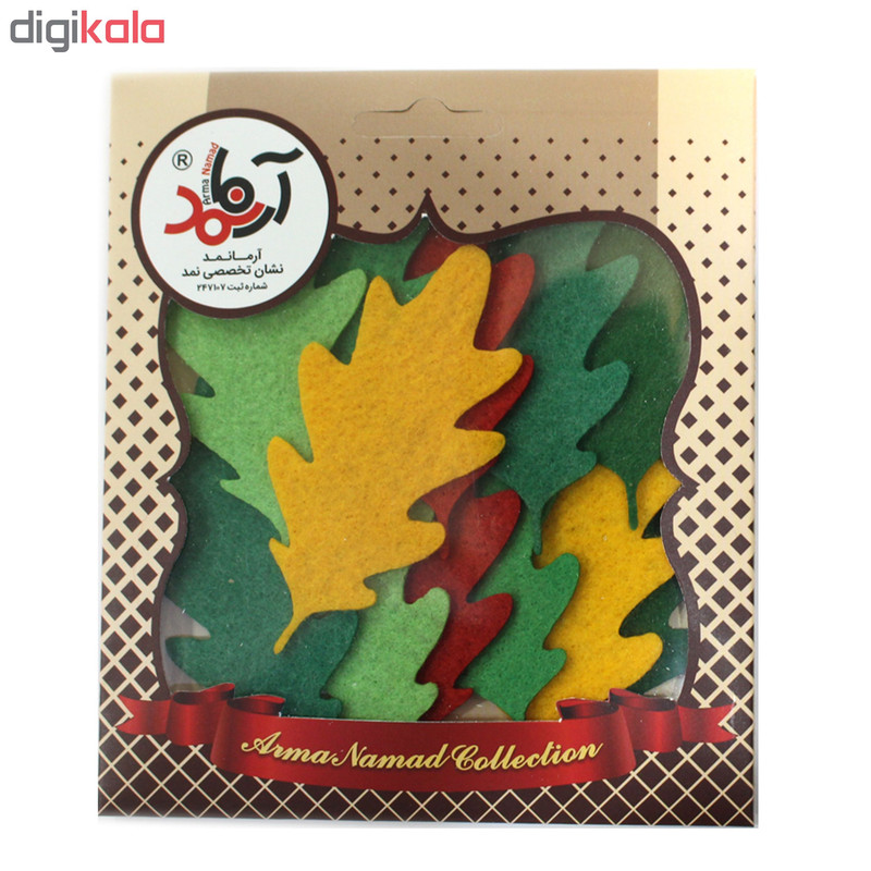 الگو نمد آرما نمد طرح برگ سوزنی 9 سانتی متری مدل NBS9
