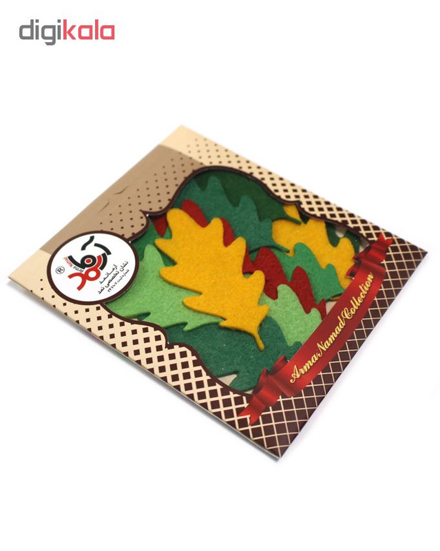 الگو نمد آرما نمد طرح برگ سوزنی 9 سانتی متری مدل NBS9