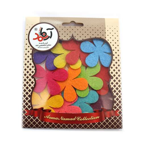 الگو نمد آرما نمد طرح گل پنج پر 5 سانتی مدل NGPP5