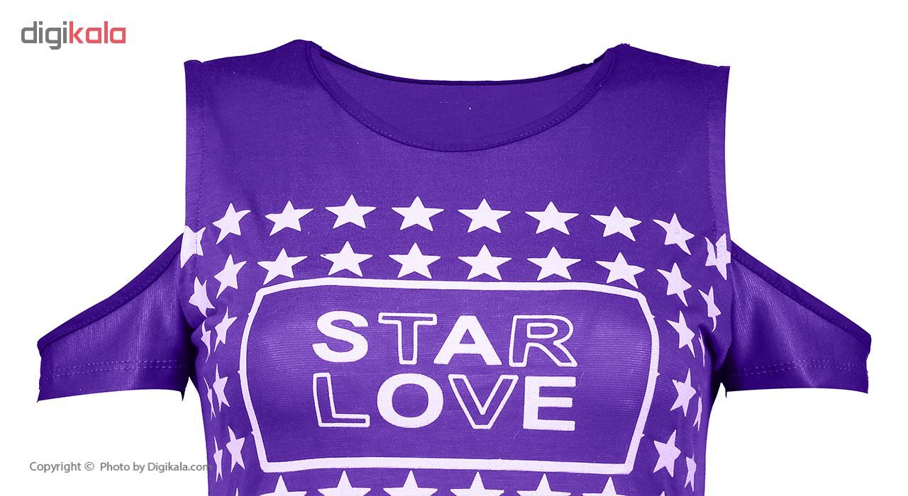 ست تی شرت و شلوار ورزشی زنانه مدل Star-ِD-BR - - 40