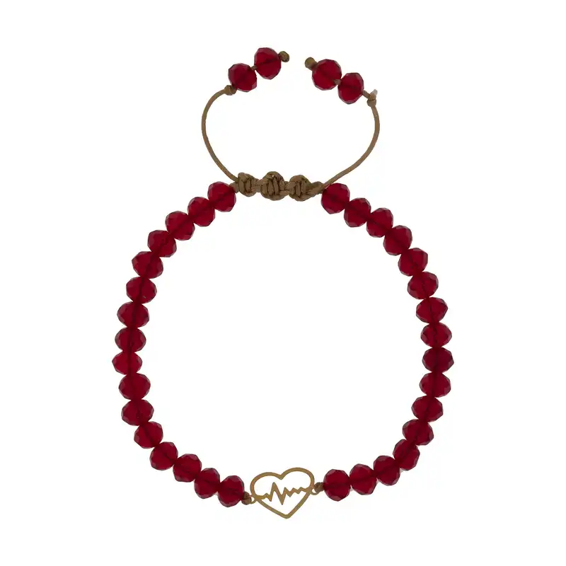 دستبند طلا 18 عیار زنانه طرح ضربان مدل 3221