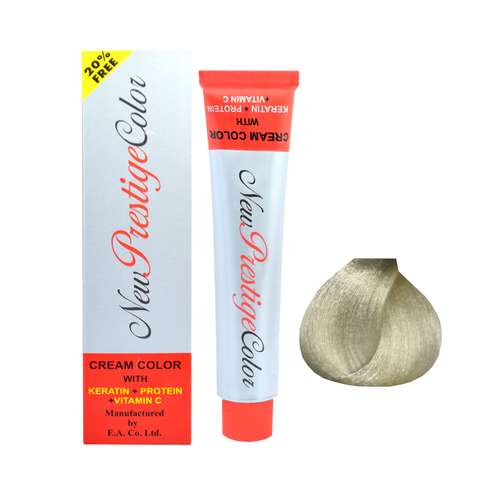 رنگ مو نیو پرستیژکالر سری هایلایت شماره 90.01 حجم 120 میلی لیتر رنگ نقره ای