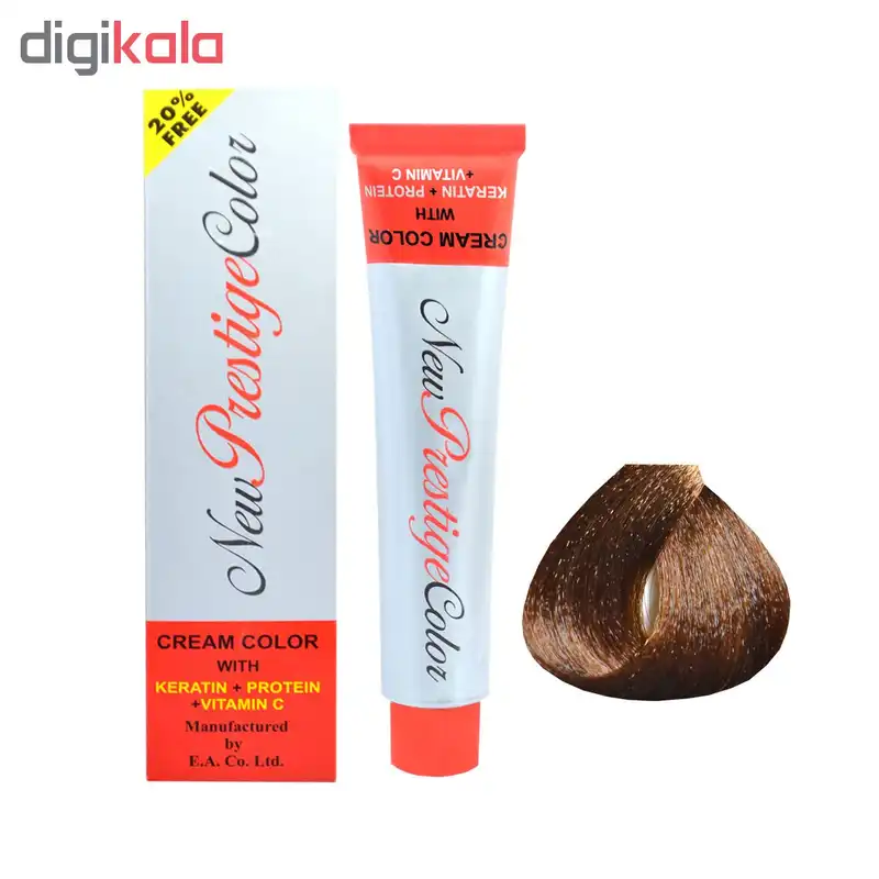 رنگ مو نیو پرستیژ کالر شماره CA.7 حجم 120 میلی لیتر رنگ کارامل طلایی متوسط