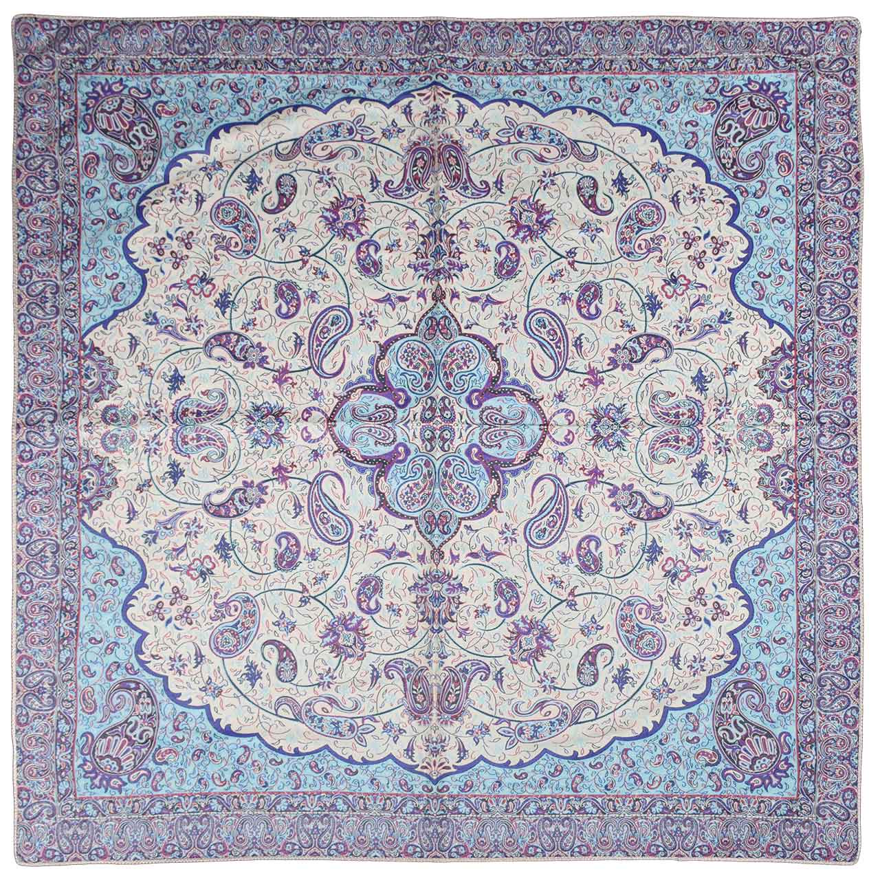 رومیزی ابریشمی ترمه طرح شاه عباسی مدل 22-05