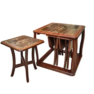 میز جلو مبلی و عسلی کد classic tp 502  مجموعه 4 عددی